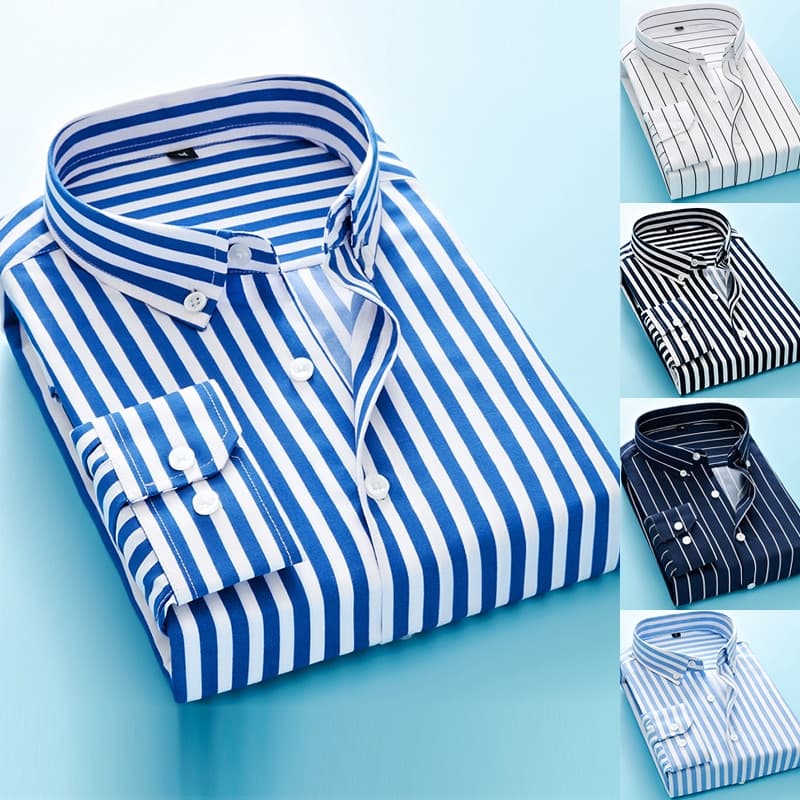 Business Dress Long Sleeve Men's Shirt