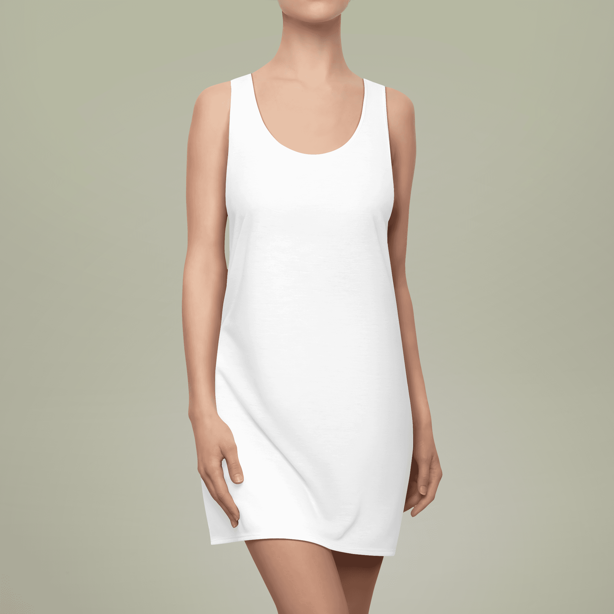Women's Cut & Sew Racerback Dress (AOP)